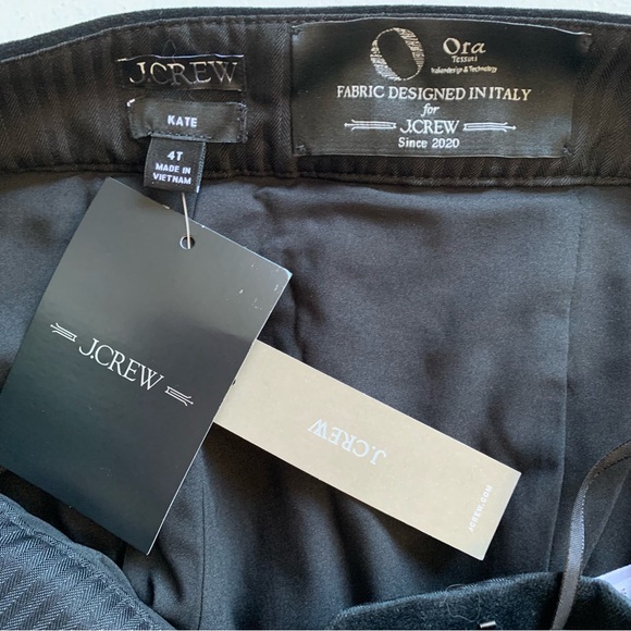 J Crew Tall Black Velvet Kate Slim-Fit Pant Size 4 Tall - Picture 10 of 17